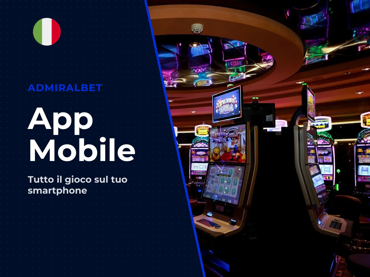 Scommesse, casinò e contenuti disponibili nell'app