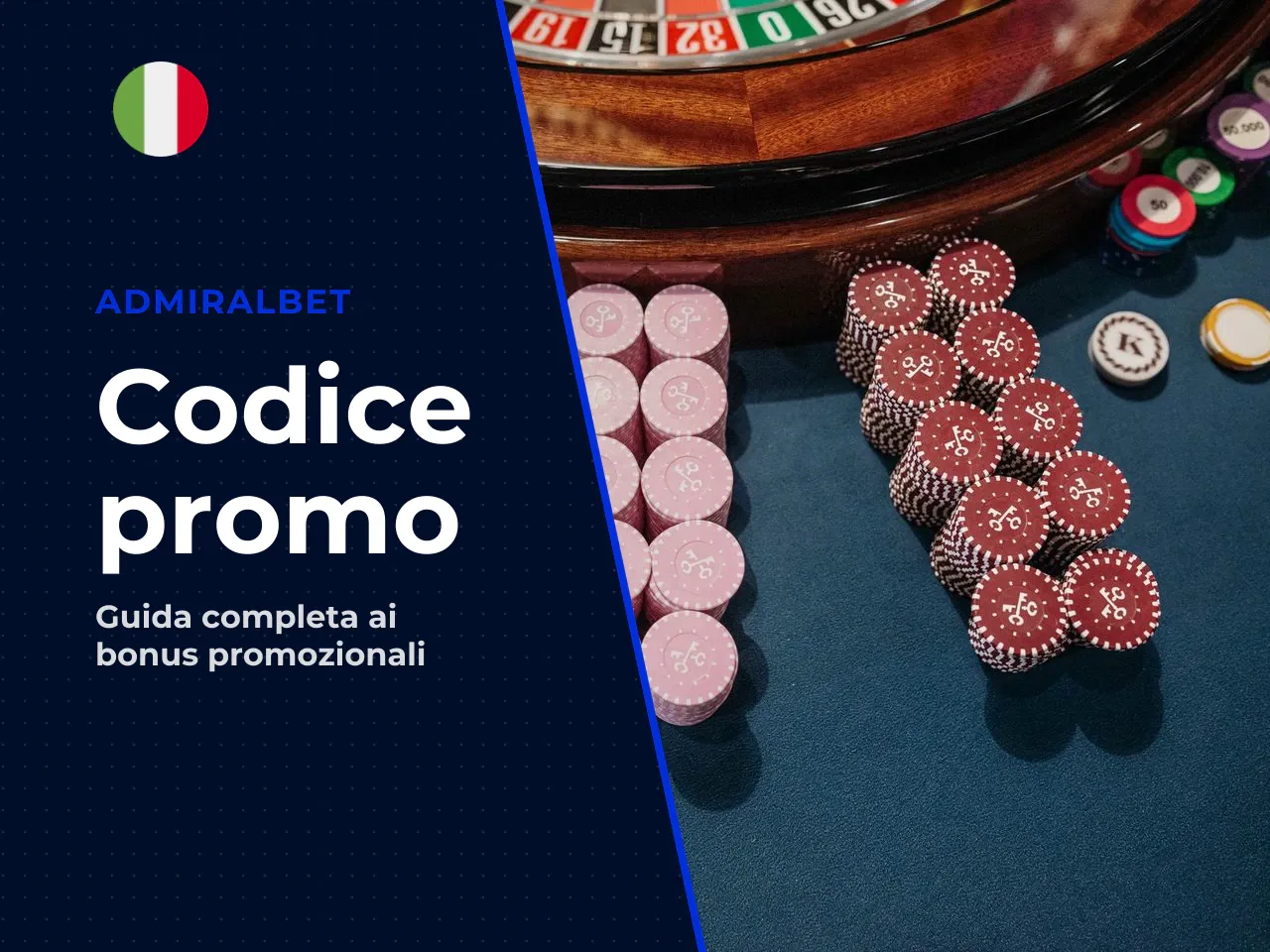 Il codice promo AdmiralBet vale anche