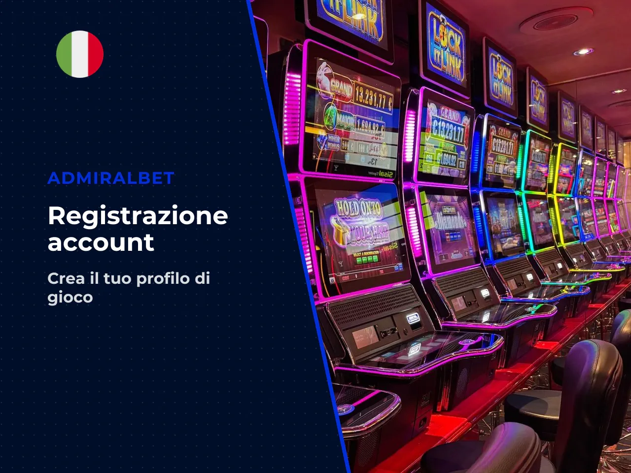 Passaggi per la registrazione nuovo conto