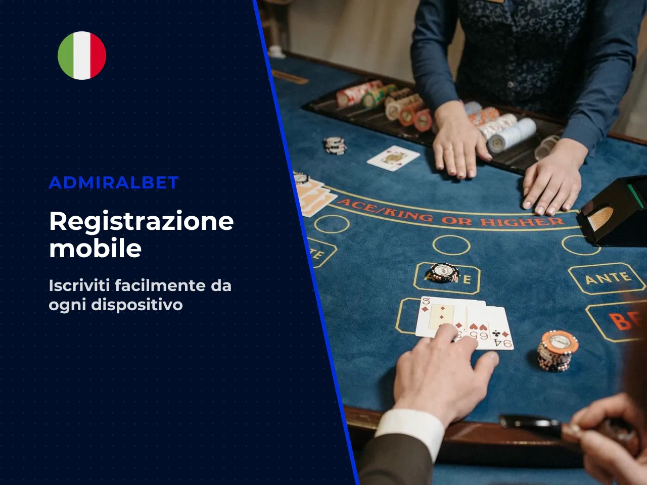Registrazione Admiralbet da mobile e app