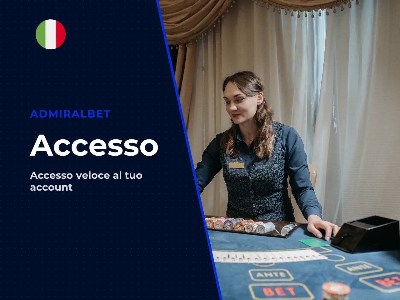 Accesso a giochi, scommesse e sezione